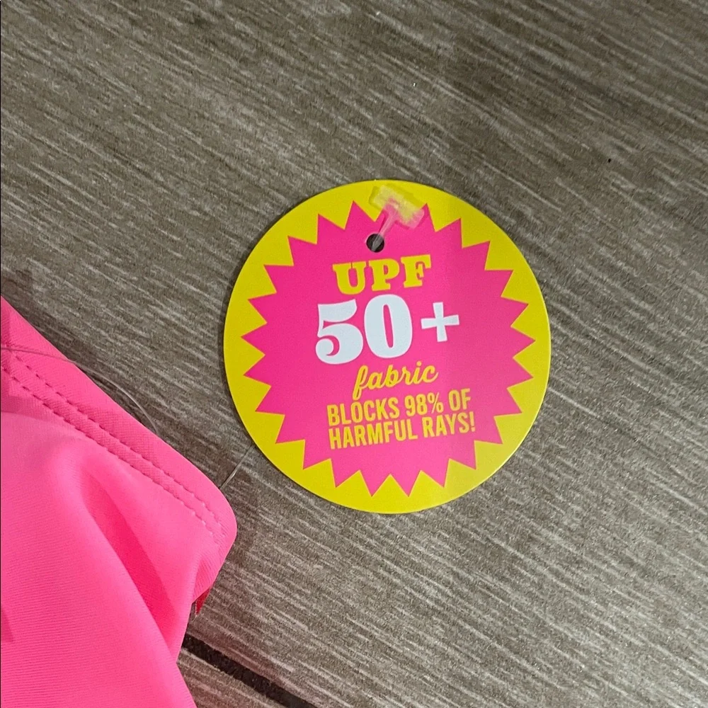 The Children's Place Vibrant Pink One-Piece Swimsuit (1)